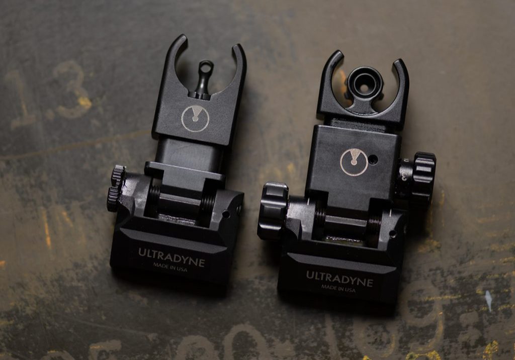 Ultradyne American made precision iron sights optimized with Dynalign technology.